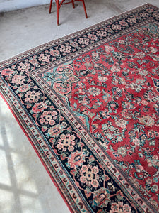 Zahra, vintage Persian Mahal, 9’10 x 13’7