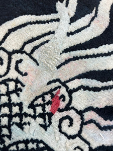Jigme, Tibeton dragon rug, 5' x 5' 10"