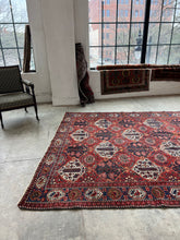 Load image into Gallery viewer, Borzou, Antique Persian Bahktiari, 6’11 x 10’4