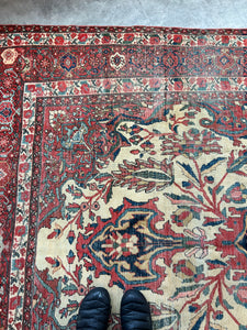 Kimiya, late 19th C, Persian Farahan Sarouk rug, 6’8 x 10’1
