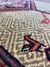 Load image into Gallery viewer, Jannat, antique camel hair Persian tribal rug, 3 x 6’9
