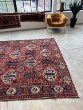 Load image into Gallery viewer, Borzou, Antique Persian Bahktiari, 6’11 x 10’4