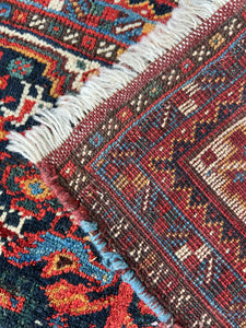 Chehrazar, Antique Khamseh tribal rug, 1920s, 6’9 x 9’10