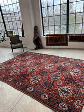 Load image into Gallery viewer, Borzou, Antique Persian Bahktiari, 6’11 x 10’4