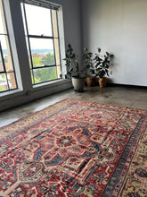 Load image into Gallery viewer, Goudarz, vintage Persian Heriz, 8 x 11’5