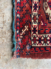 Load image into Gallery viewer, Zarin, Antique Yamut Chuval (bag face), circa late 1800s, 2’6 x 3’10