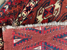 Load image into Gallery viewer, Zarin, Antique Yamut Chuval (bag face), circa late 1800s, 2’6 x 3’10