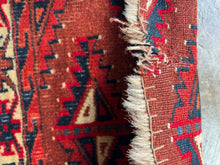 Load image into Gallery viewer, Zarin, Antique Yamut Chuval (bag face), circa late 1800s, 2’6 x 3’10