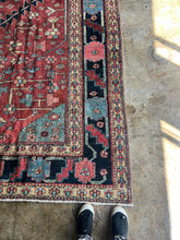 Load image into Gallery viewer, Baha, antique Persian Heriz/Serapi, 8’9 x 11’3