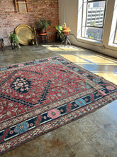 Load image into Gallery viewer, Baha, antique Persian Heriz/Serapi, 8’9 x 11’3