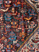 Load image into Gallery viewer, Chehrazar, Antique Khamseh tribal rug, 1920s, 6’9 x 9’10