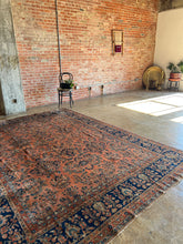 Load image into Gallery viewer, Leyla, Antique Persian Kashan rug, 8'7 x 11'7