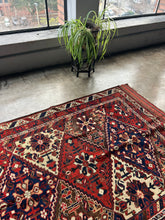 Load image into Gallery viewer, Vadood, antique Afshar tribal rug, 4x5’