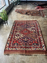 Load image into Gallery viewer, Vadood, antique Afshar tribal rug, 4x5’
