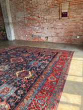 Load image into Gallery viewer, Aryana, Antique Persian Karajeh rug circa 1910, 11’10 x 14’4