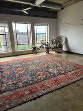 Load image into Gallery viewer, Aryana, Antique Persian Karajeh rug circa 1910, 11’10 x 14’4