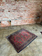 Load image into Gallery viewer, Ara, Antique Persian Lilian scatter rug, 3 x 3'6