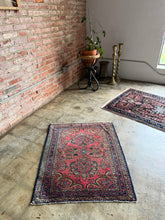 Load image into Gallery viewer, Ara, Antique Persian Lilian scatter rug, 3 x 3'6