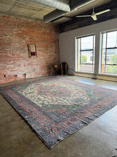 Load image into Gallery viewer, Maryam, antique Persian Heriz/Serapi, 14'4 x 15'