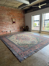 Load image into Gallery viewer, Maryam, antique Persian Heriz/Serapi, 14'4 x 15'