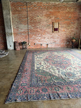 Load image into Gallery viewer, Maryam, antique Persian Heriz/Serapi, 14'4 x 15'
