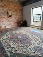 Load image into Gallery viewer, Maryam, antique Persian Heriz/Serapi, 14'4 x 15'