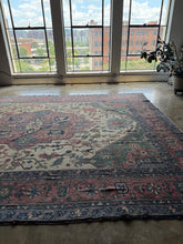 Load image into Gallery viewer, Maryam, antique Persian Heriz/Serapi, 14'4 x 15'