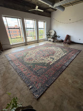 Load image into Gallery viewer, Maryam, antique Persian Heriz/Serapi, 14'4 x 15'