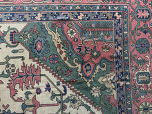 Load image into Gallery viewer, Maryam, antique Persian Heriz/Serapi, 14'4 x 15'