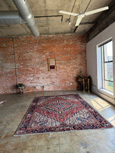 Load image into Gallery viewer, Lina, vintage Persian Heriz, 7'7 x 10'11