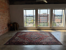 Load image into Gallery viewer, Lina, vintage Persian Heriz, 7'7 x 10'11