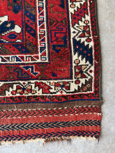 Load image into Gallery viewer, Vadood, antique Afshar tribal rug, 4x5’