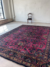 Load and play video in Gallery viewer, Armig, antique Persian Lilian rug, 8’10 x 11’8
