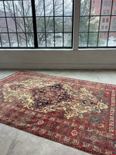 Load and play video in Gallery viewer, Kimiya, late 19th C, Persian Farahan Sarouk rug, 6’8 x 10’1
