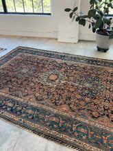 Load and play video in Gallery viewer, Hedieh, antique Persian tribal Qashqai rug, 6’9 x 9’9
