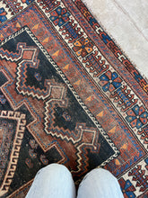 Load image into Gallery viewer, Nure, Afshar tribal scatter rug circa 1930s, 3’7 x 5