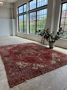 Faranak, vintage Persian Heriz, 9’9 x 13’2