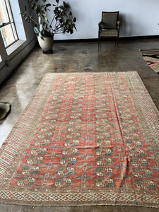 Aazar, vintage Afghan rug, 6 x 8’3