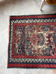 Vafa, late 19th century Caucasian Zeychour Kuba rug, 3’7 x 4’11