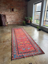 Load image into Gallery viewer, Zari, antique Persian Malayer runner, circa 1920s, 3’10 x 12’8
