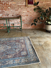 Load image into Gallery viewer, Ruhi, vintage Kashmir scatter rug, 4’6 x 7’6

