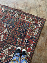 Load image into Gallery viewer, Jabari, Antique Persian Shiraz tribal rug, 7’5 x 9’8
