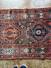 Load image into Gallery viewer, Mendel, vintage Persian Heriz runner 3’2 x 11’5
