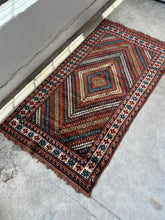 Load image into Gallery viewer, Neda, vintage 1940s, Caucasian tribal rug, 3’6 x 6’7
