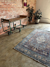 Load image into Gallery viewer, Ruhi, vintage Kashmir scatter rug, 4’6 x 7’6
