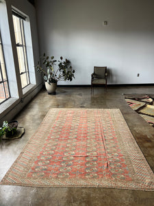 Aazar, vintage Afghan rug, 6 x 8’3