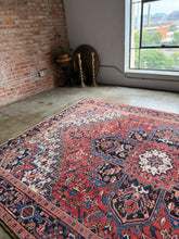 Load image into Gallery viewer, Abtin, vintage Persian Heriz, 7’8 x 11’5
