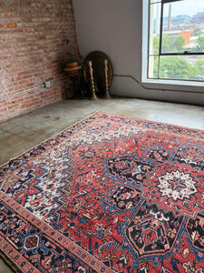 Abtin, vintage Persian Heriz, 7’8 x 11’5