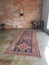 Load image into Gallery viewer, Kamran, antique Persian Ardabil runner, 4’7-10’4
