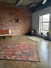 Load image into Gallery viewer, Jabari, Antique Persian Shiraz tribal rug, 7’5 x 9’8
